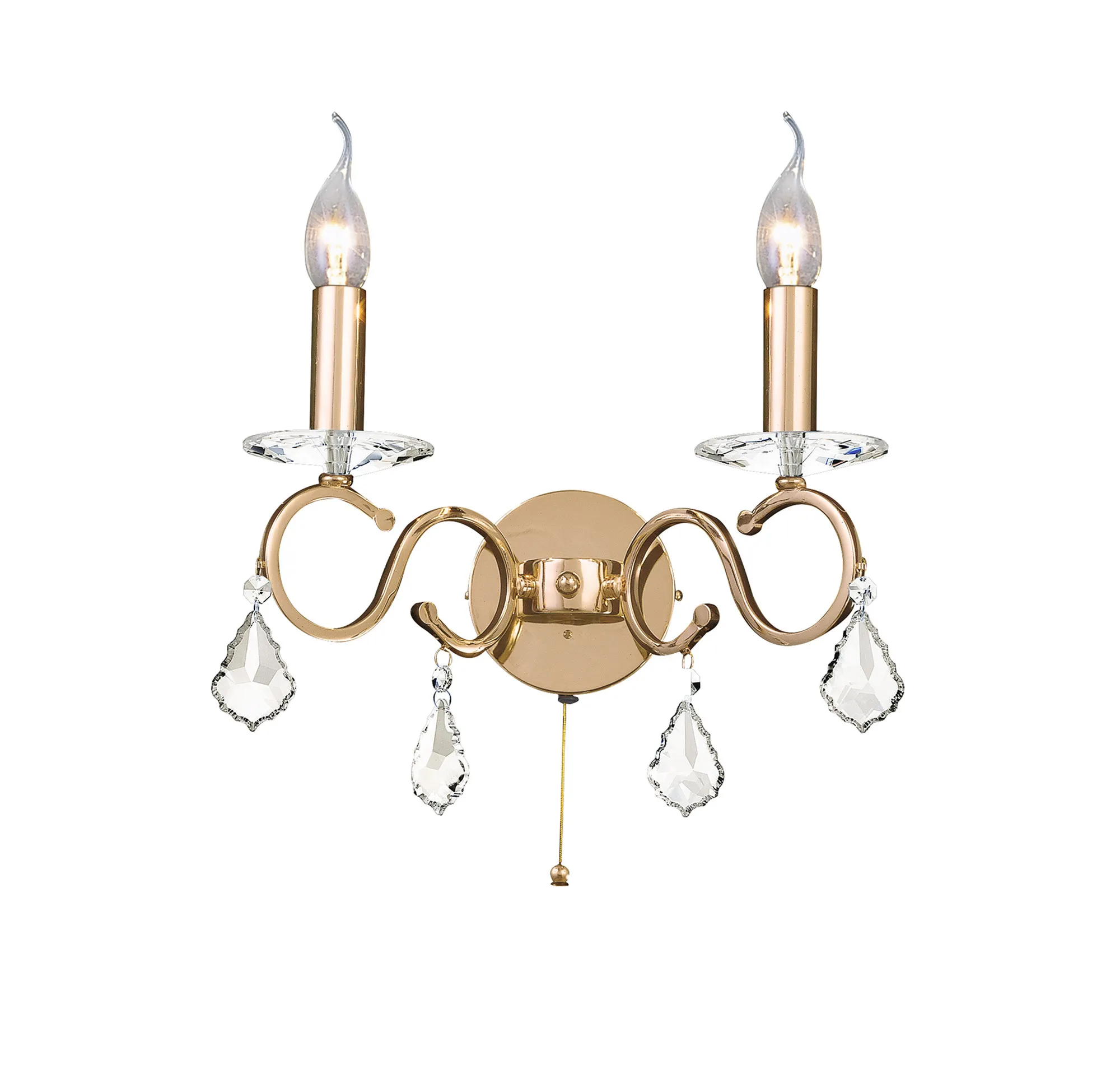 Torino Crystal Wall Lights Diyas Armed Wall Lights